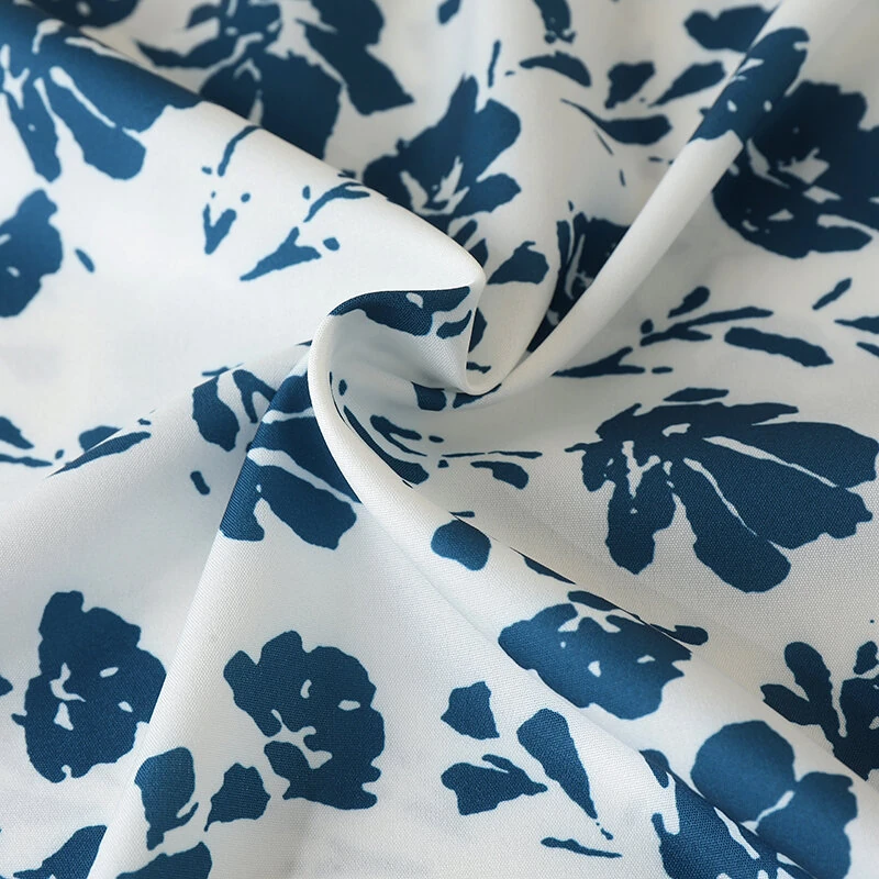 (image for) ZANZEA Womens Floral Print Ruffled Open Round Neck Design Short Sleeve Shirts